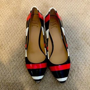 Red,black and white I.N.C heels.